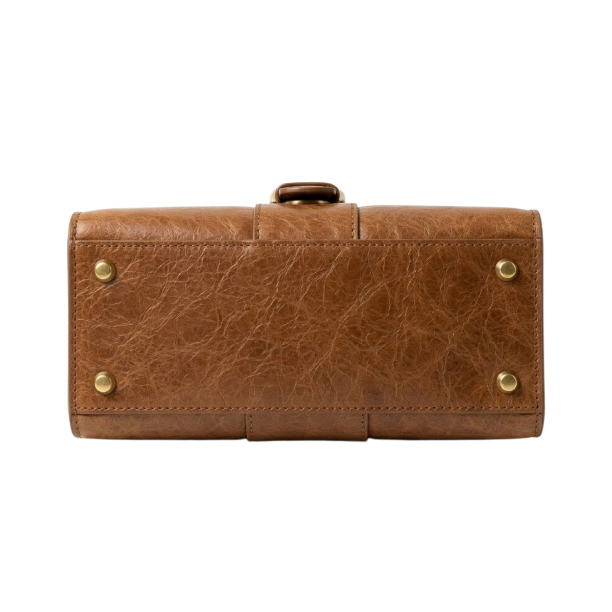 Cutbytwo Leather Structured Top Handle Handbag