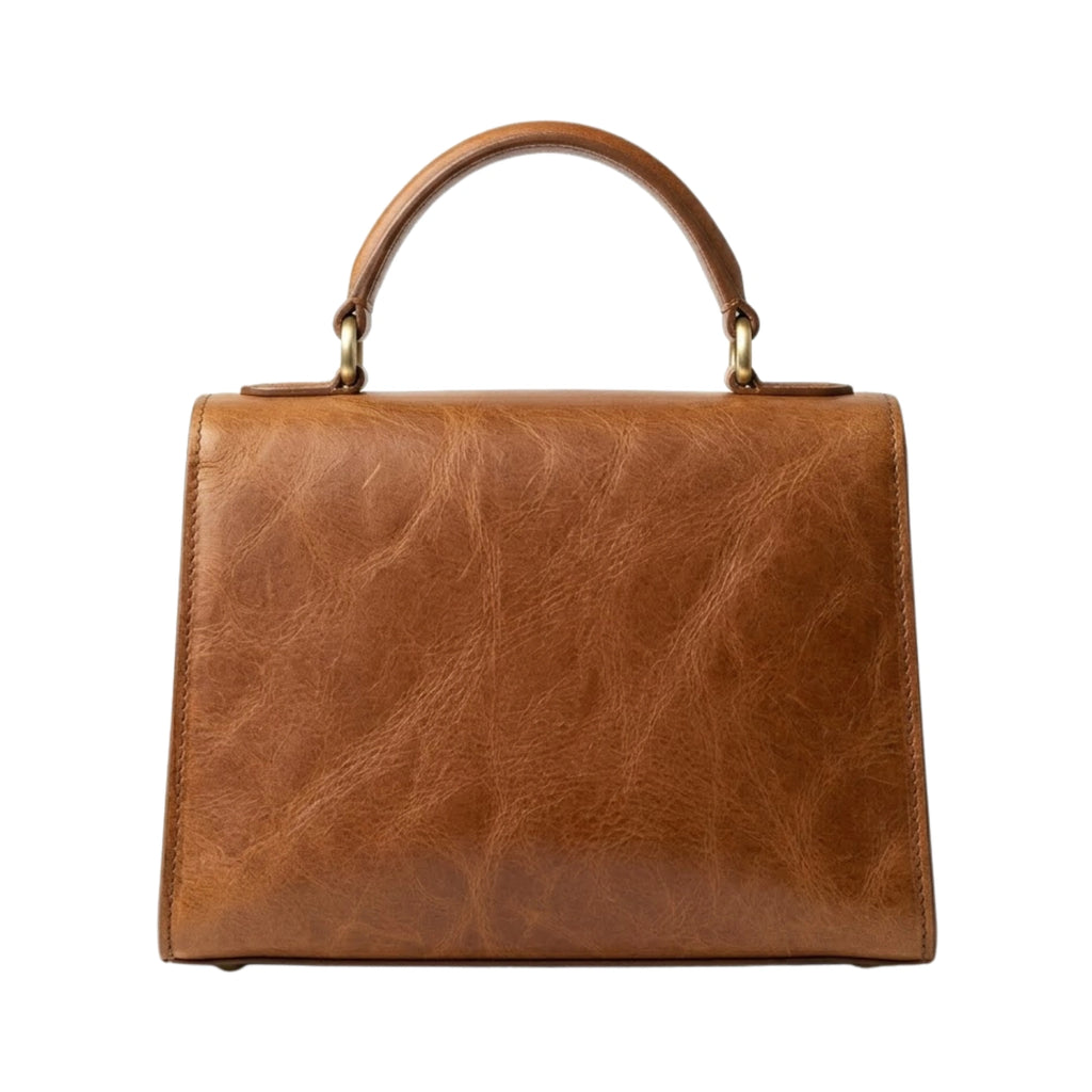 Cutbytwo Leather Structured Top Handle Handbag