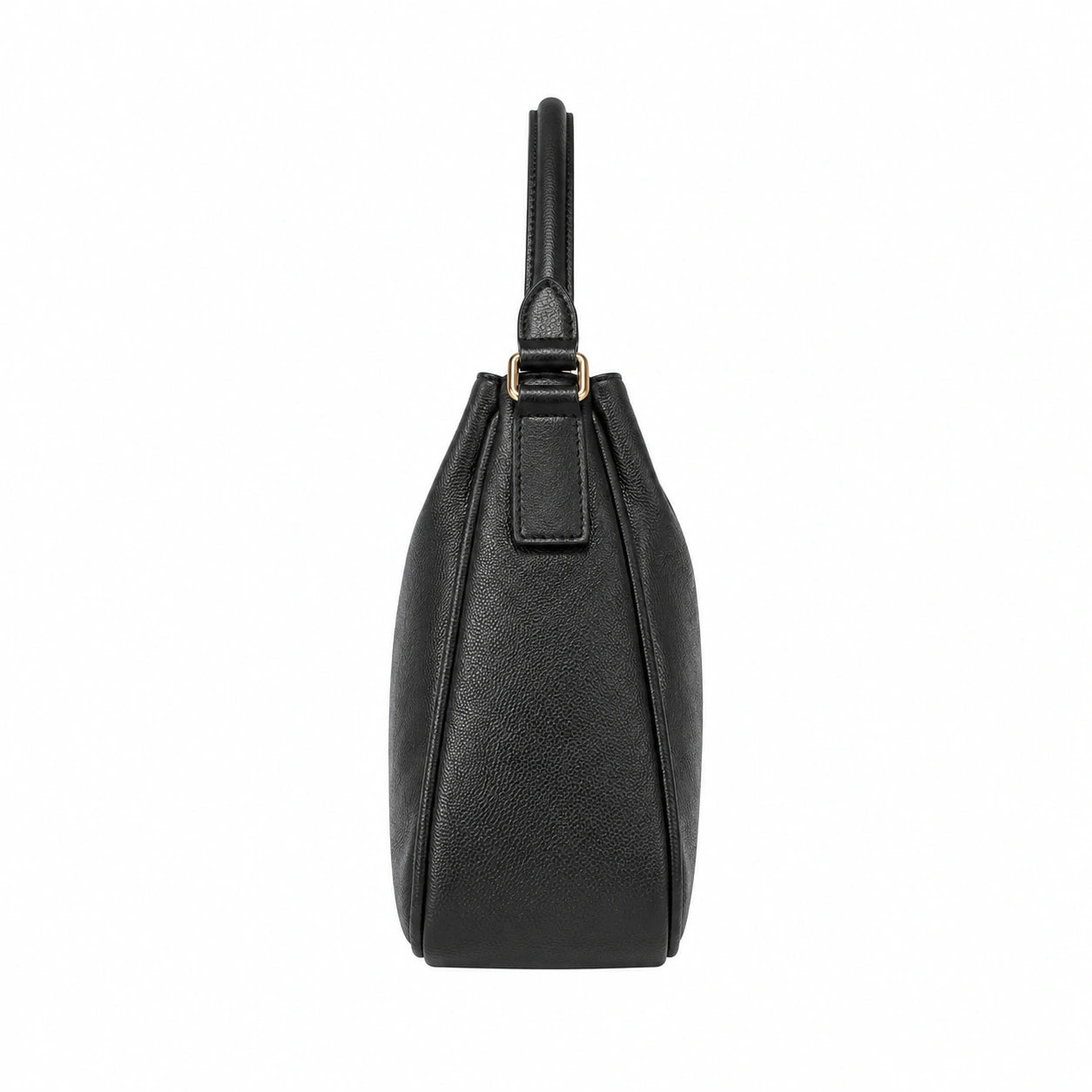 Cutbytwo Black Leather Shoulder Handbag