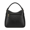 Cutbytwo Black Leather Shoulder Handbag
