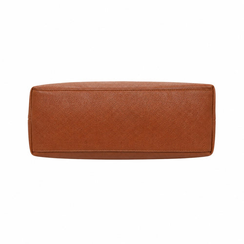 Cutbytwo Brown Grain Leather Shoulder Bag