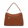 Cutbytwo Brown Grain Leather Shoulder Bag