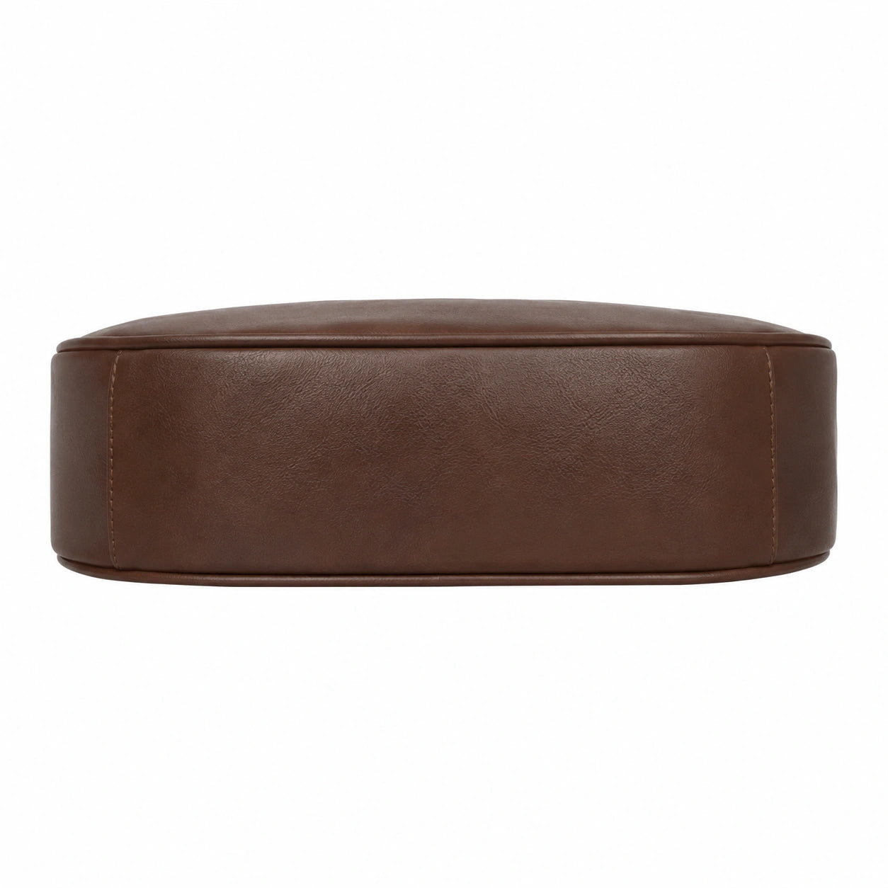 Cutbytwo Brown Leather Crescent Shoulder Bag