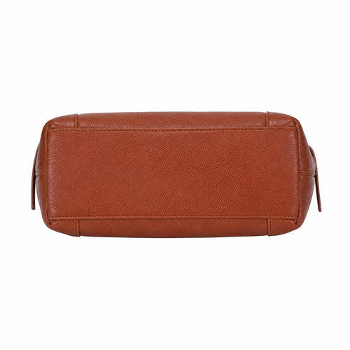 Cutbytwo Brown Leather Satchel Handbag