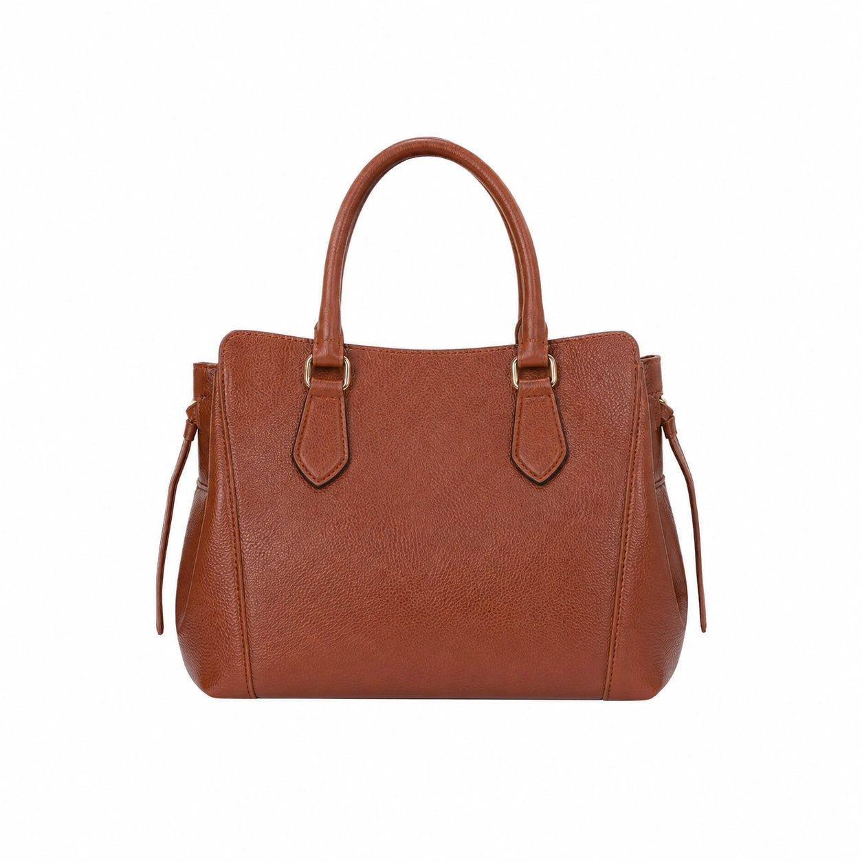 Cutbytwo Brown Leather Satchel Handbag