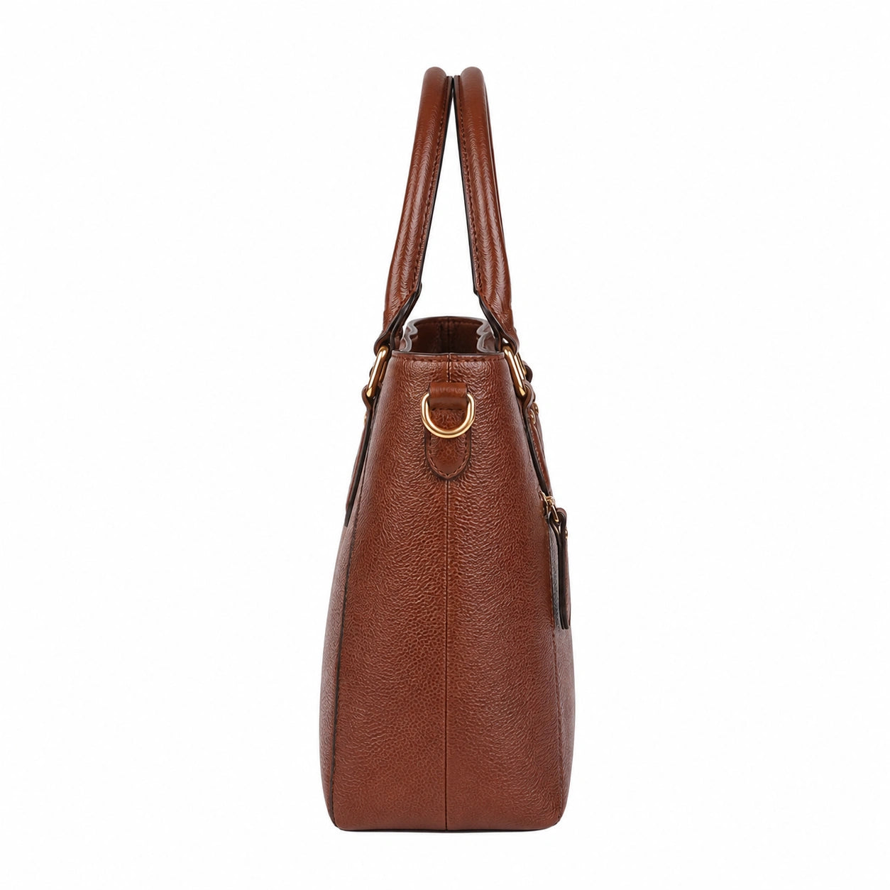 Cutbytwo Brown Leather Tote Handbag